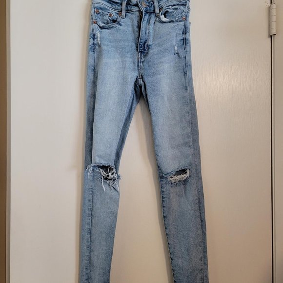 American Eagle Demin jeans, size 00 regular, 30" inseam - Picture 1 of 16